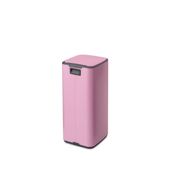 Rožnat jeklen koš za smeti s pedalom 30 l Bo – Brabantia-image-4