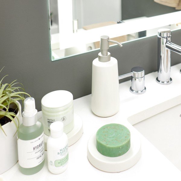 Bel keramični dozirnik za milo iDesign Eco Vanity-image-2