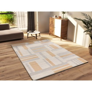 Opečnato oranžno-kremno bela preproga 200x290 cm Craft – Universal