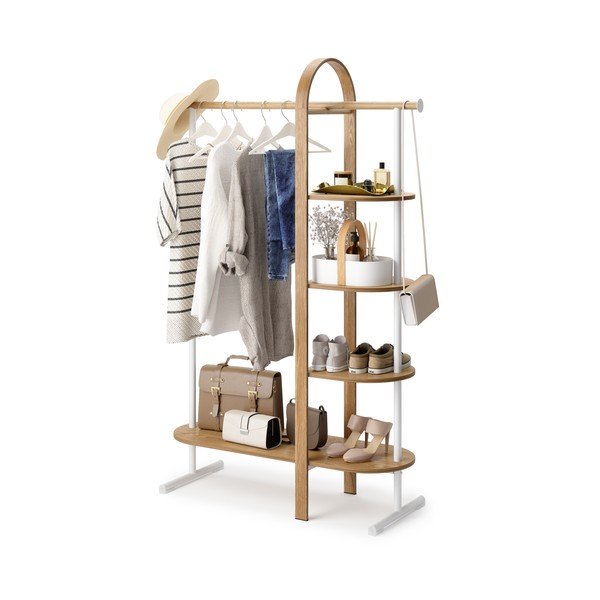 Bela garnitura iz evkaliptusovega lesa Bellwood - Umbra-image-4