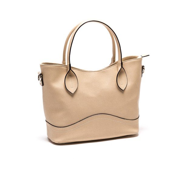 Usnjena torbica Anna Luchini 08 Beige-image-3