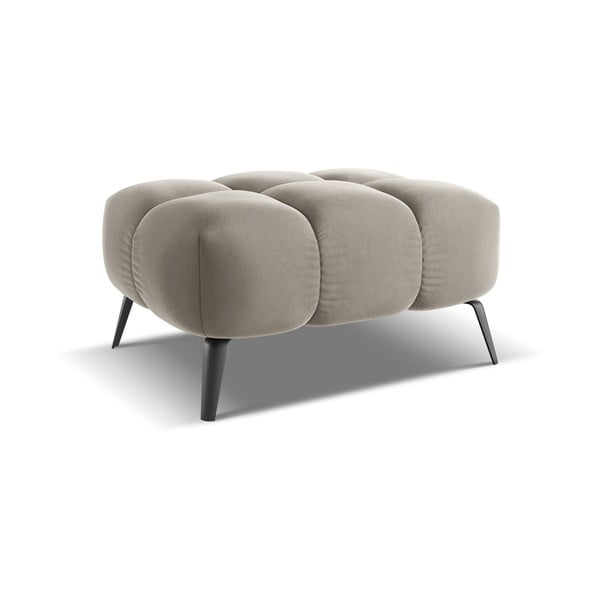 Bež žameten tabure Nalu – Makamii-image-3