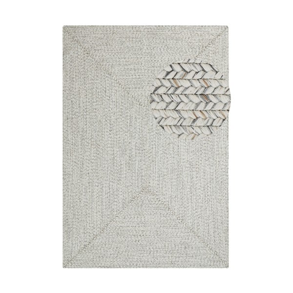 Belo-bež zunanja preproga 170x120 cm - NORTHRUGS