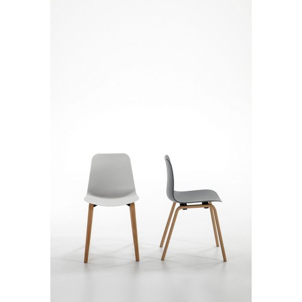 Komplet 4 sivih jedilnih stolov Marckeric Keira-image-1