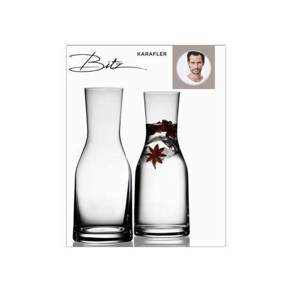 Komplet 2 kristalnih steklenih posodic za vodo Bitz Fluidum, 300 ml-image-2