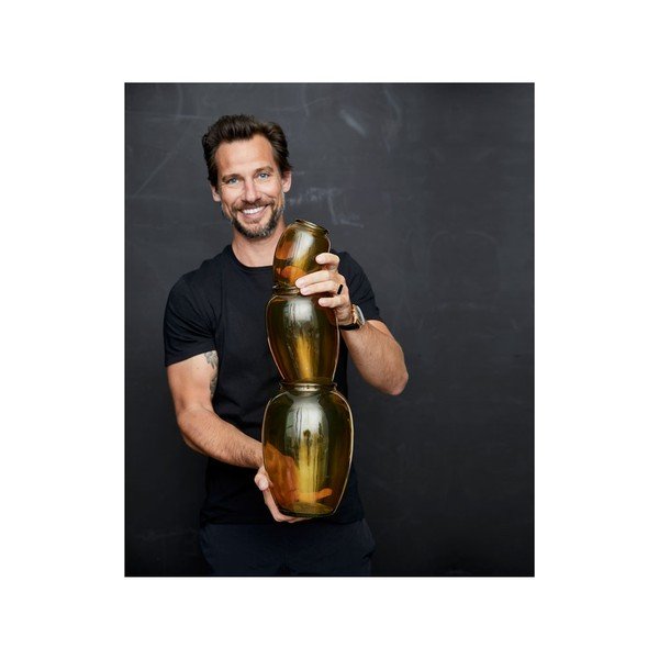 Vaza iz rumenega stekla Bitz Kusintha, ø 17,5 cm-image-3