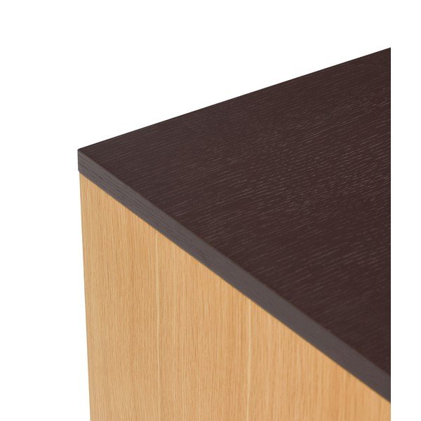 Rjava komoda v hrastovem dekorju 140x65x35 cm Dual – Hübsch-image-3