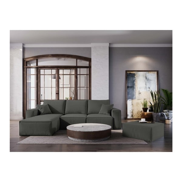 Temno siv puf Cosmopolitan Design Miami, 65 x 65 cm-image-3