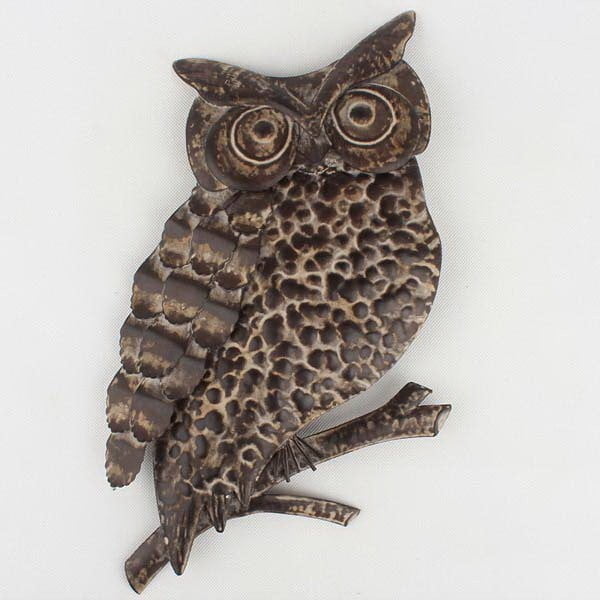 Kovinska stenska dekoracija Dakls Owl