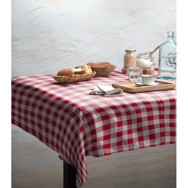 Namizni prt Really Nice Things Red Vichy, 140 x 140 cm-image-1
