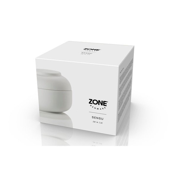 Bel lončen kopalniški organizator za vatke ali vatirane palčke Sensu – Zone-image-1