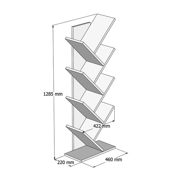 Bel regal 46x128,5 cm Hitit – Kalune Design-image-3