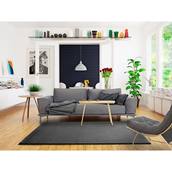 Temno siva preproga Universal Berna Liso, 190 x 290 cm-image-1