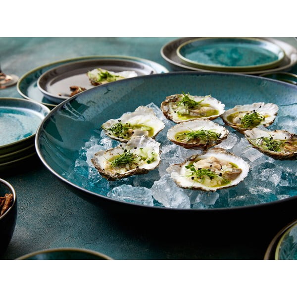 Zeleno-črna skleda iz kamenine ø 40 cm Gastro Black/Green – Bitz-image-2