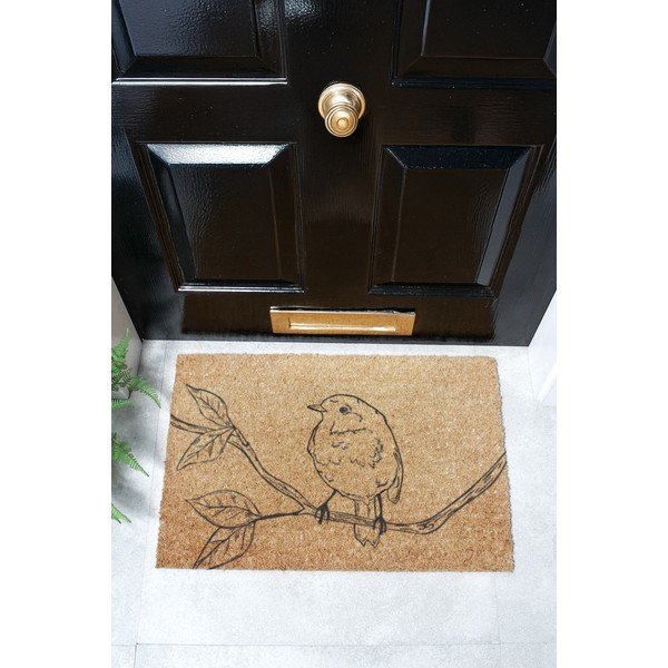 Predpražnik iz kokosovih vlaken 40x60 cm Pencil Robin – Artsy Doormats-image-4