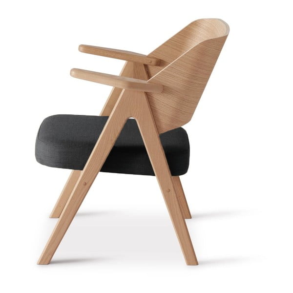 Temno siv fotelj iz hrastovega lesa Findahl by Hammel Me Tube-image-2