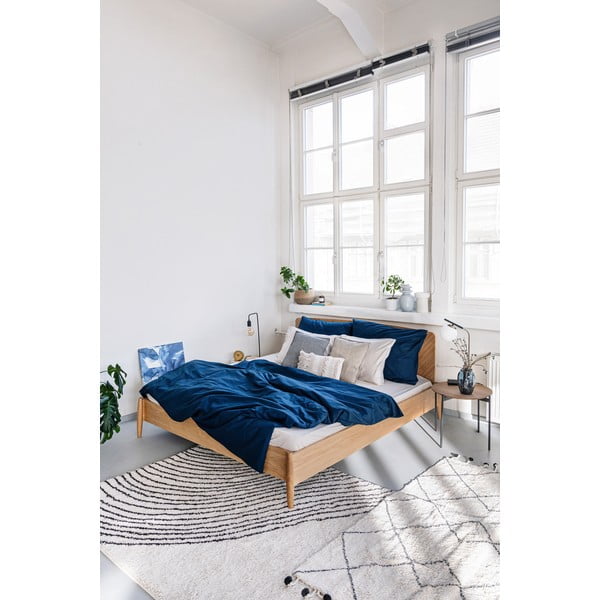 Mornarsko modra bombažna posteljnina za zakonsko posteljo Bonami Selection, 200 x 220 cm-image-4