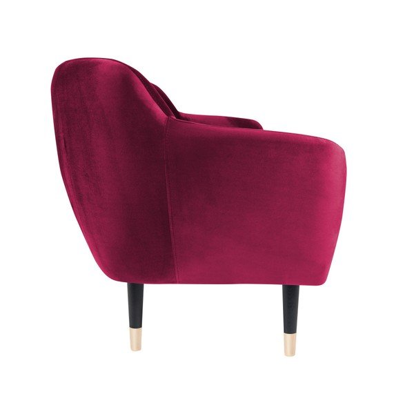 Roza kavč s črnimi nogami Mazzini Sofas Benito, 188 cm-image-3