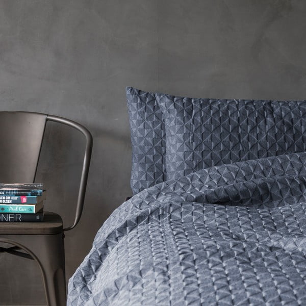 Temno modro posteljno pregrinjalo 140x250 cm Butterfly - Mette Ditmer Denmark-image-1