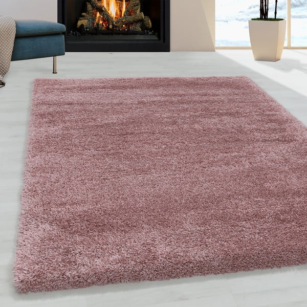 Rožnata preproga 60x110 cm Fluffy – Ayyildiz Carpets-image-1