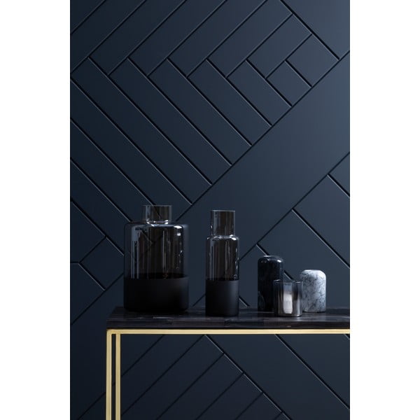 Steklena vaza s črnimi detajli Premier Housewares Cova, višina 30 cm-image-2