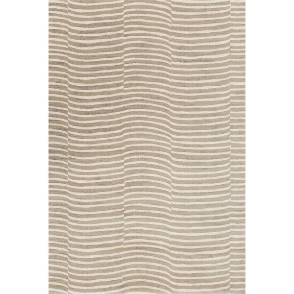 Sivo-bež volnena preproga 133x190 cm Agnus Tides – Agnella