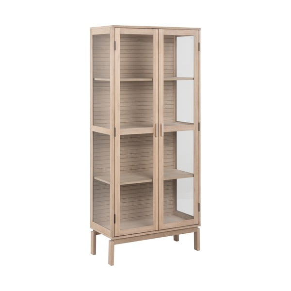 Vitrina v hrastovem dekorju 80x180 cm Linley – Actona-image-2