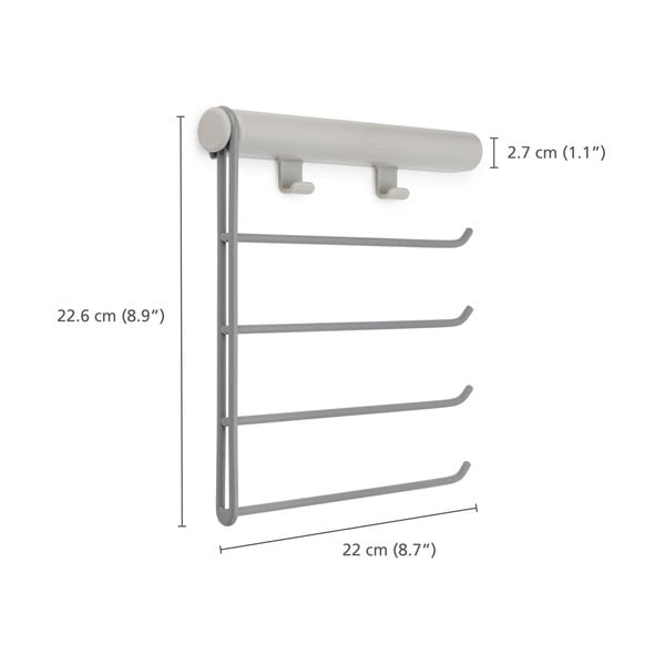 Kovinski obešalnik za kravate in pasove Orderly – Joseph Joseph-image-4