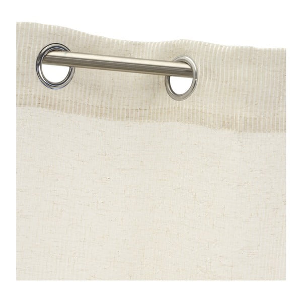Bež prosojna zavesa iz mešanice lana 140x260 cm Fifties – Casa Selección-image-3