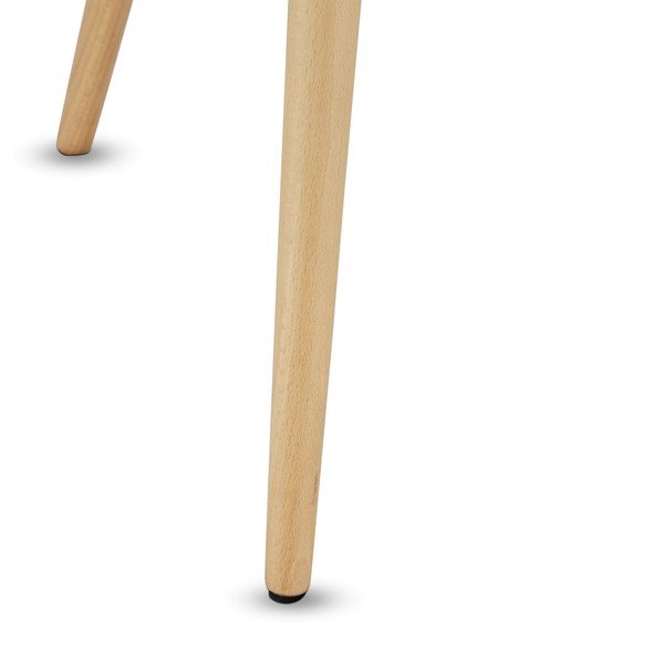 Siva stranska mizica z nogami iz bukovega lesaFurnhouse Opus, Ø 50 cm-image-3