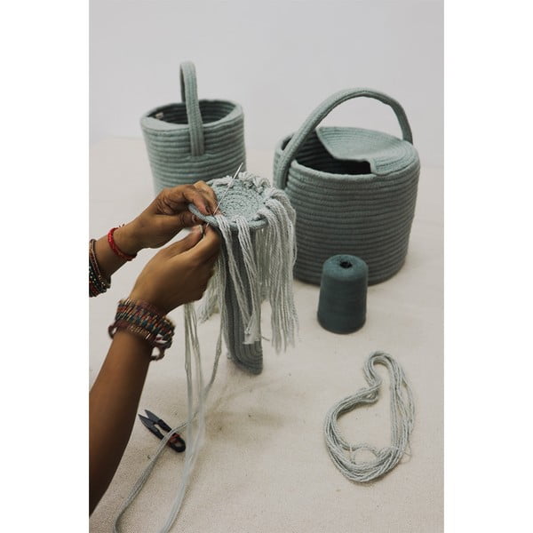 Žajbljevo zelena tekstilna otroška škatla za shranjevanje 51x26x38 cm Water Can – Lorena Canals-image-3