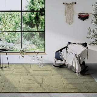 Zelena ročno tkana volnena preproga 190x280 cm Alexis – Villeroy&Boch