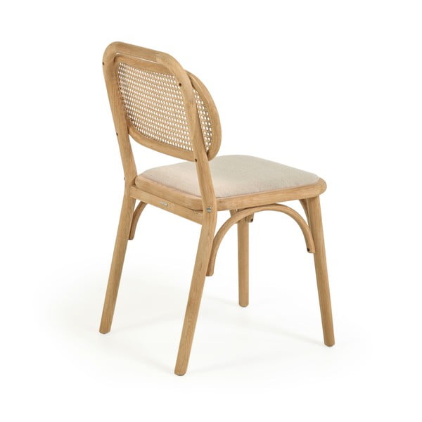 Jedilni stol iz masivnega hrasta v naravni barvi Doriane – Kave Home-image-3