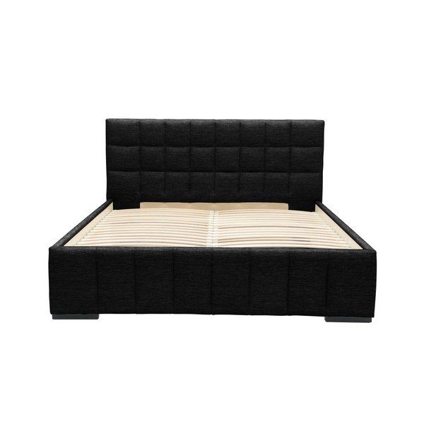 Črna zakonska postelja Mazzini Beds Dream, 180 x 200 cm-image-1