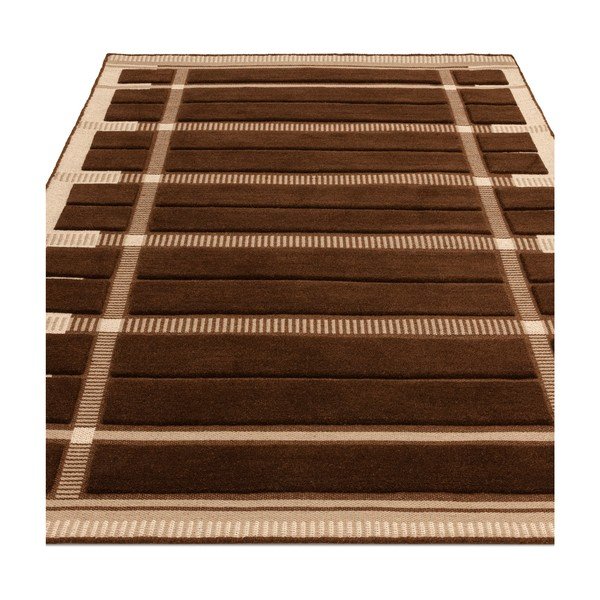 Rjava/bež ročno tkana volnena preproga 200x290 cm – Asiatic Carpets-image-3