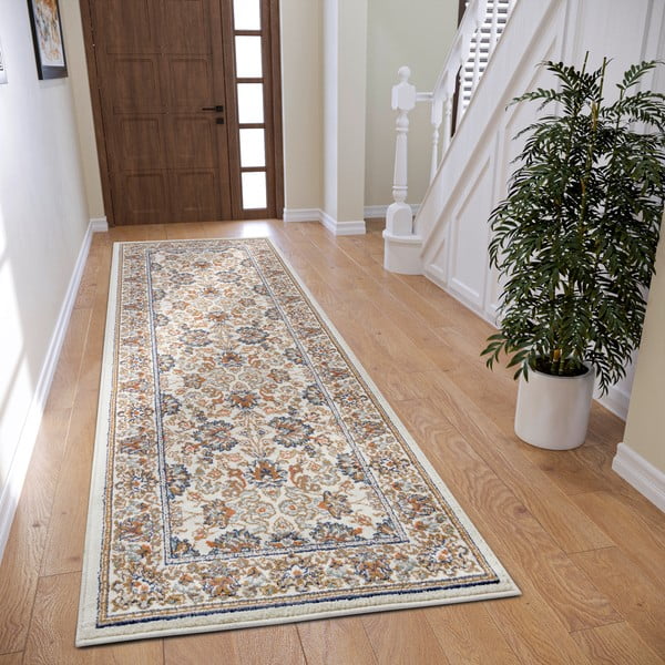 Kremno bel tekač 80x240 cm Orient Saraceni – Hanse Home-image-1