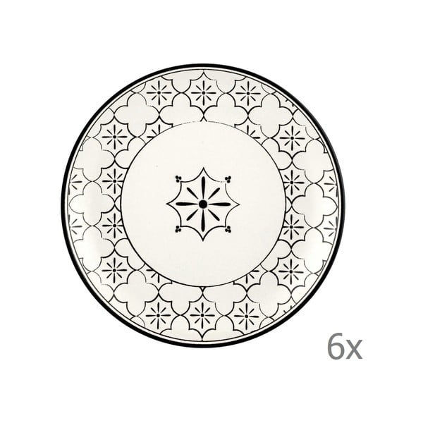 Komplet 6 porcelanastih desertnih krožnikov Mia Maroc, ⌀ 17 cm