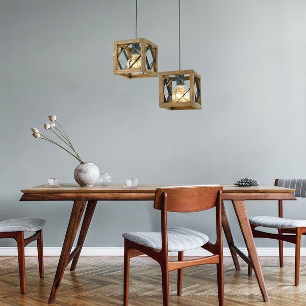 Viseča svetilka iz gabrovega lesa Zikzak Tepsili-image-1