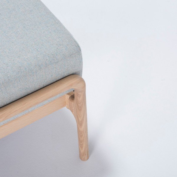 Modro-siv tabure s hrastovo konstrukcijo Gazzda Fawn-image-3