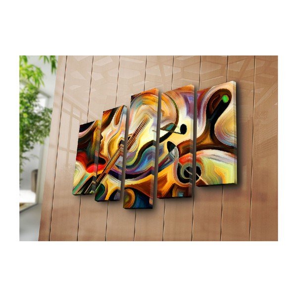 Večdelna slika Abstract Music, 105 x 70 cm-image-2