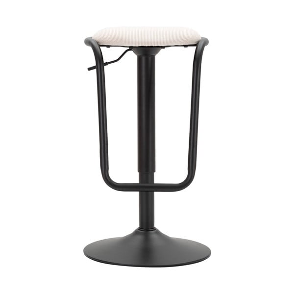 Bel/črn oblazinjen barsko stol z nastavljivo višino (višina sedeža 61 cm) Destiny – Mauro Ferretti-image-2