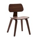 Temno rjav jedilni stol v orehovem dekorju Gena – Kave Home