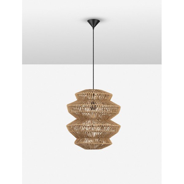 Viseča svetilka iz vrvi v naravni barvi ø 40 cm Nua – Nova Luce-image-4