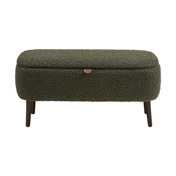 Zelena klop iz tkanine bouclé Harlow – House Nordic
