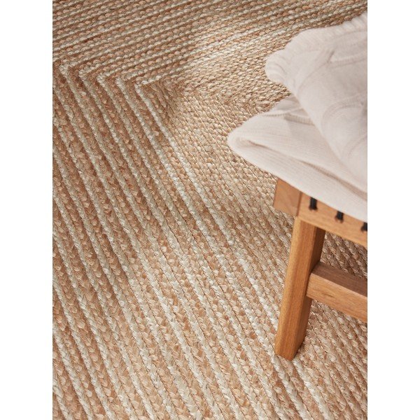 Obojestranska/ročno tkana preproga iz jute v naravni barvi/v svetli naravni barvi 200x300 cm Juno – Hanse Home-image-2