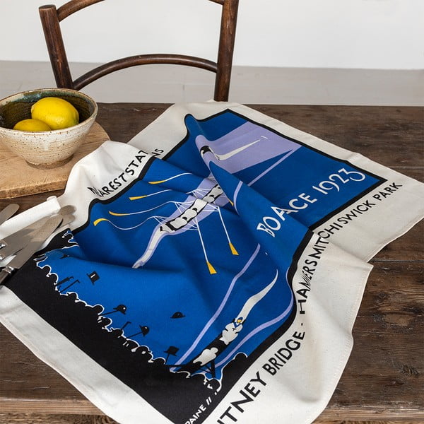 Bombažna kuhinjska krpa 50x70 cm Boat Race – Rex London-image-1
