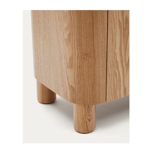 TV omarica v jesenovem dekorju v naravni barvi 200x52x40 cm Salaya – Kave Home-image-4