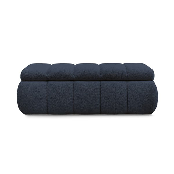 Temno modra klop iz tkanine bouclé – Bobochic Paris