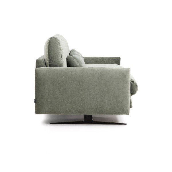 Zelena žametna sedežna garnitura 240 cm Veliro – Kave Home-image-3