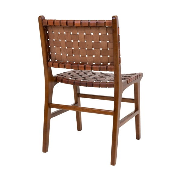 Rjavi jedilni stoli iz masivnega tika v kompletu 2 ks Perugia – House Nordic-image-4